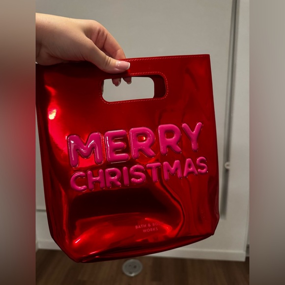 Bath & Body Works Shiny Red Christmas Tote - Picture 5 of 7